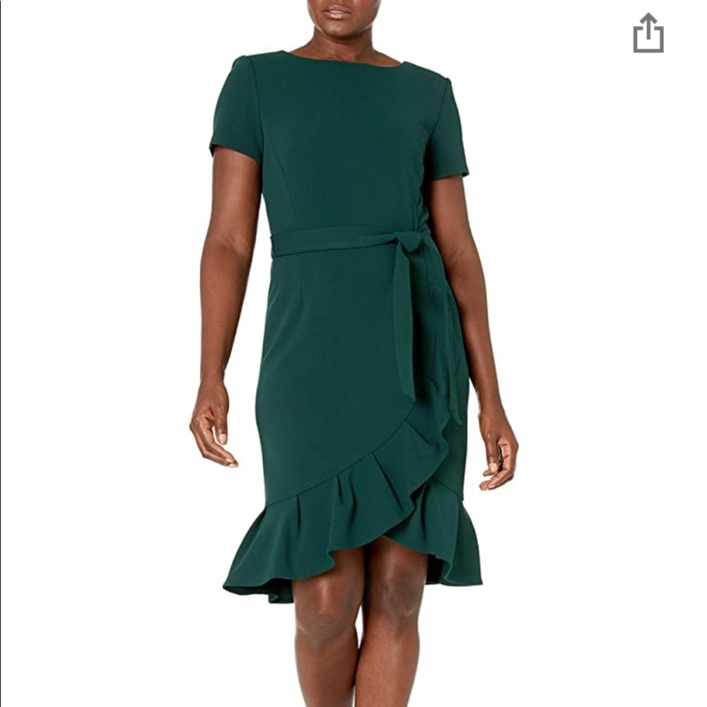 Calvin Klein Green Wrap Dress